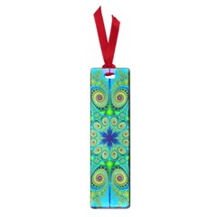 Peacock Mandala Kaleidoscope Arabesque Pattern Small Book Marks by SpinnyChairDesigns