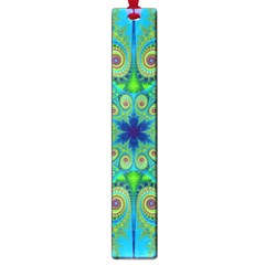 Peacock Mandala Kaleidoscope Arabesque Pattern Large Book Marks by SpinnyChairDesigns