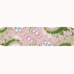 Pastel Pink Abstract Floral Print Pattern Large Bar Mats by SpinnyChairDesigns