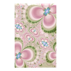 Pastel Pink Abstract Floral Print Pattern Shower Curtain 48  X 72  (small)  by SpinnyChairDesigns