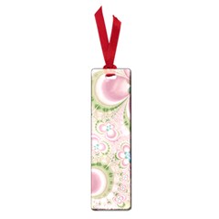 Pastel Pink Abstract Floral Print Pattern Small Book Marks by SpinnyChairDesigns