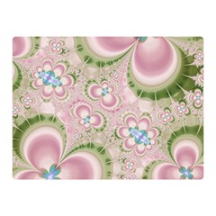 Pastel Pink Abstract Floral Print Pattern Double Sided Flano Blanket (mini)  by SpinnyChairDesigns