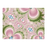 Pastel Pink Abstract Floral Print Pattern Double Sided Flano Blanket (Mini)  35 x27  Blanket Front