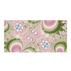 Pastel Pink Abstract Floral Print Pattern Satin Wrap by SpinnyChairDesigns