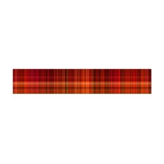 Red Brown Orange Plaid Pattern Flano Scarf (mini) by SpinnyChairDesigns