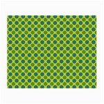 Green Polka Dots Spots Pattern Small Glasses Cloth Front