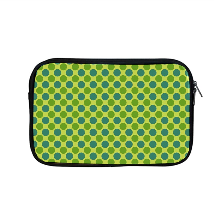 Green Polka Dots Spots Pattern Apple MacBook Pro 13  Zipper Case