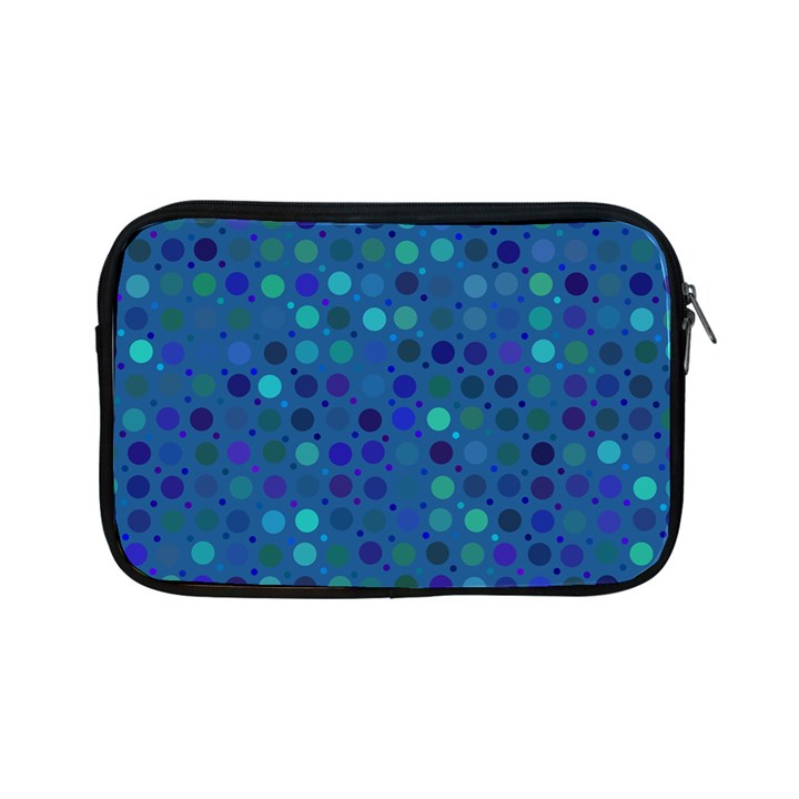 Blue Polka Dots Pattern Apple iPad Mini Zipper Cases