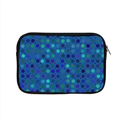 Blue Polka Dots Pattern Apple Macbook Pro 15  Zipper Case by SpinnyChairDesigns