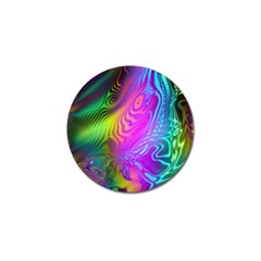 Psychedelic Swirl Trippy Abstract Art Golf Ball Marker (4 Pack) by SpinnyChairDesigns