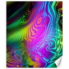 Psychedelic Swirl Trippy Abstract Art Canvas 20  X 24  by SpinnyChairDesigns