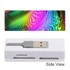 Psychedelic Swirl Trippy Abstract Art Memory Card Reader (stick) by SpinnyChairDesigns