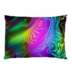 Psychedelic Swirl Trippy Abstract Art Pillow Case (two Sides) by SpinnyChairDesigns