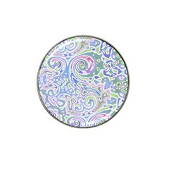 Colorful Pastel Floral Swirl Watercolor Pattern Hat Clip Ball Marker (4 Pack) by SpinnyChairDesigns