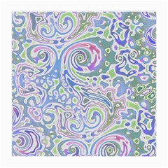 Colorful Pastel Floral Swirl Watercolor Pattern Medium Glasses Cloth (2 Sides)