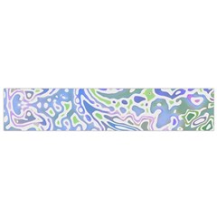 Colorful Pastel Floral Swirl Watercolor Pattern Small Flano Scarf by SpinnyChairDesigns