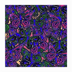 Purple Abstract Butterfly Pattern Medium Glasses Cloth (2 Sides) by SpinnyChairDesigns