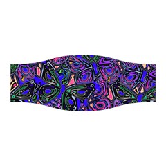 Purple Abstract Butterfly Pattern Stretchable Headband by SpinnyChairDesigns