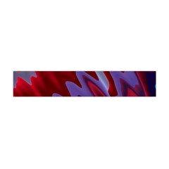 Red Blue Zig Zag Waves Pattern Flano Scarf (Mini)