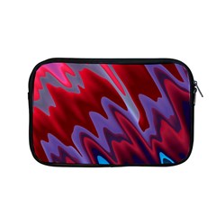 Red Blue Zig Zag Waves Pattern Apple MacBook Pro 13  Zipper Case