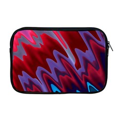 Red Blue Zig Zag Waves Pattern Apple MacBook Pro 17  Zipper Case