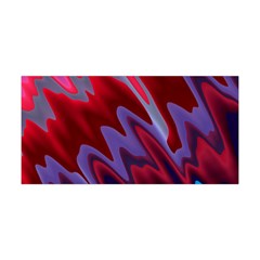 Red Blue Zig Zag Waves Pattern Yoga Headband