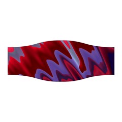 Red Blue Zig Zag Waves Pattern Stretchable Headband