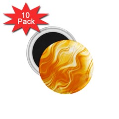 Gold Flames Pattern 1 75  Magnets (10 Pack)  by SpinnyChairDesigns