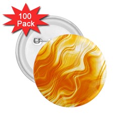 Gold Flames Pattern 2 25  Buttons (100 Pack)  by SpinnyChairDesigns