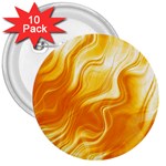 Gold Flames Pattern 3  Buttons (10 pack)  Front