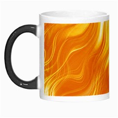 Gold Flames Pattern Morph Mugs by SpinnyChairDesigns