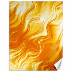 Gold Flames Pattern Canvas 12  X 16  by SpinnyChairDesigns