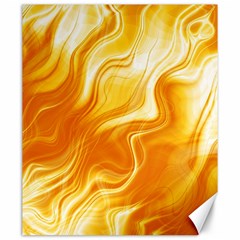 Gold Flames Pattern Canvas 20  X 24  by SpinnyChairDesigns