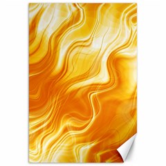 Gold Flames Pattern Canvas 20  X 30  by SpinnyChairDesigns