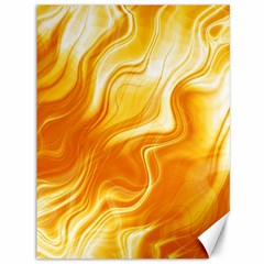 Gold Flames Pattern Canvas 36  X 48  by SpinnyChairDesigns