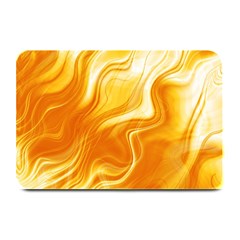 Gold Flames Pattern Plate Mats by SpinnyChairDesigns