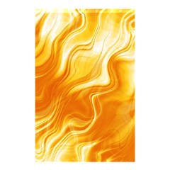 Gold Flames Pattern Shower Curtain 48  X 72  (small)  by SpinnyChairDesigns