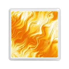 Gold Flames Pattern Memory Card Reader (square) by SpinnyChairDesigns