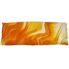 Gold Flames Pattern Body Pillow Case (dakimakura) by SpinnyChairDesigns