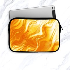 Gold Flames Pattern Apple Ipad Mini Zipper Cases by SpinnyChairDesigns