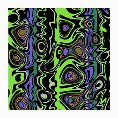 Green And Black Abstract Pattern Medium Glasses Cloth