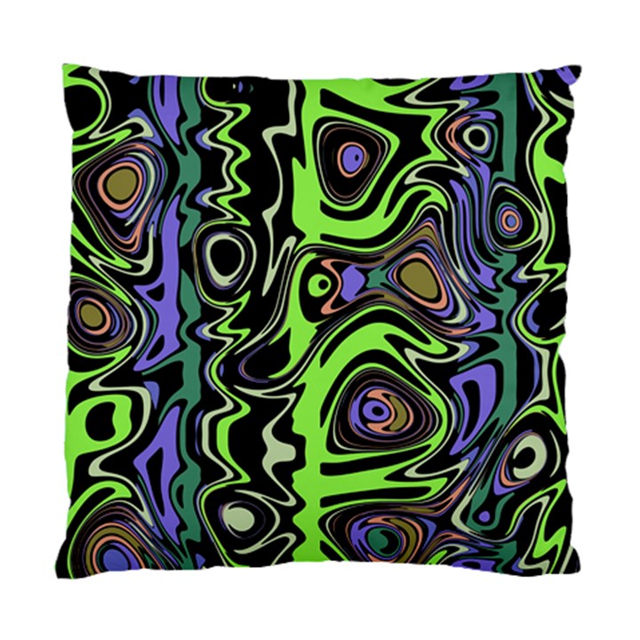 Green and Black Abstract Pattern Standard Cushion Case (Two Sides)