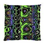 Green and Black Abstract Pattern Standard Cushion Case (Two Sides) Back