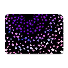 Purple Stars On Black Pattern Plate Mats by SpinnyChairDesigns