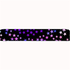 Purple Stars On Black Pattern Small Bar Mats by SpinnyChairDesigns