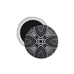 Black And White Intricate Pattern 1 75  Magnets by SpinnyChairDesigns