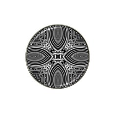 Black And White Intricate Pattern Hat Clip Ball Marker (10 Pack) by SpinnyChairDesigns