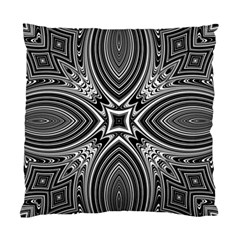 Black And White Intricate Pattern Standard Cushion Case (one Side) by SpinnyChairDesigns