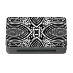 Black And White Intricate Pattern Memory Card Reader With Cf by SpinnyChairDesigns