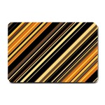 Black and Yellow Stripes Pattern Small Doormat  24 x16  Door Mat